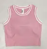 Ropa de Tenis Chaleco Deportivo para Mujer con una Copa Hilo de Malla Retro Color Contrastante Sujetador de Fitness Top Corto de Yoga