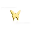 Accesorios Hechos a Mano para Piercings DIY F136 Aleación de Titanio Lazo Mariposa Murciélago Joyería Aretes Modernos
