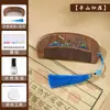 Festival de Mediados de Otoño Peine de Madera Incrustado con Nácar Kit de Materiales Hechos a Mano para DIY Peine de Sándalo Negro Dorado Fragmentos de Concha Actividad de Team Building para Salón