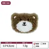 En Stock Múltiples Colores y Especificaciones Oso Bordado Clásico Parche de Oso Bordado para Toalla Accesorios para Ropa Infantil Parche