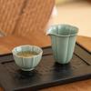 Celadón Pétalo Desaparecido Hogar Cerámica Mar de Té Juego de Té Simple Ceremonia del Té Nuevo Juego de Té Kung Fu Chino Ceremonia del Té Verde Cobre