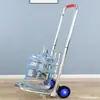 Carrinho de Mão Dobrável Portátil Bagagem Compras Comprar Legumes Puxar Mercadorias Carrinho Pequeno Carrinho Pequeno Doméstico