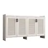 Gabinete de Zapatos Totalmente de Aluminio para Entrada del Hogar, Exterior, Impermeable, Villa, Protección Solar, Almacenamiento, Gabinete de Almacenamiento para Balcón