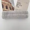 Faixa de Cabelo e Pulseira de Flanela Cor Lisa Três Peças para Lavagem do Rosto Feminino Pulseira de Pelúcia Amazon Transfronteiriça