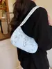 Bolso de Hombro Textura Literaria Estilo Coreano para Mujer 2025 Nuevo Estilo Pequeño Fresco Bolso de Axila Moda Ins Bolso de Hombro Bolso de Mano