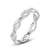 Anillo de Plata de Ley S925 Elaine para Mujer Estilo Japonés y Coreano Simple Moda Anillo de Fila de Onda Personalizado Versátil Anillo de Boca Cerrada Diseño Original