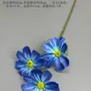 Flores Artificiales Azules Ramo Materiales para Decoración de Escena de Boda, Rosas Azules para Arreglo de Piso de Salón de Bodas y Flores Decorativas