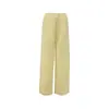 Conjunto de Top Tubo Estilo Sereia e Calças Longas em Estoque, Calças Casuais de Perna Larga de Algodão e Linho para Mulheres, Verão