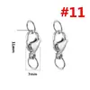 Fecho de lagosta em aço inoxidável 304 com fecho de conexão de argola aberta fecho de cachorro acessórios de joalheria DIY fecho de colar fecho de pulseira