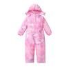 Traje de una pieza cálido con estampado de nuevo estilo para Otoño e Invierno 2026 para Niños y Niñas, Traje de Esquí Grueso con Capucha Resistente al Frío Transfronterizo