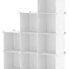 Estante de Almacenamiento de Plástico con Compartimentos Multifuncional, Gabinete de Almacenamiento Plegable Desmontable Minimalista, Librero Ensamblado, Gabinete Combinado Estante de Almacenamiento