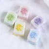 Esponja Cubo de Fruta Tipo Estéreo Desenho Animado Boneca Fofa Resina Acessórios para Joias DIY Mini Enfeites da Sorte