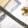 Fita bordada de espiga de trigo estilo chinês, renda para acabamento de Hanfu, acessórios de acabamento para roupas de estilo étnico e antigo