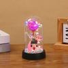 Regalo Creativo Romántico Festival Tanabata Lámpara de Ambiente Flor Eterna Cubierta Acrílica Caja de Regalo para Parejas Diseño de Habitación para Bodas Adornos Pequeños