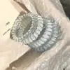 Cuerda para el pelo de color de chica dulce de moda, cuerda para el pelo de línea telefónica, banda de goma de alta elasticidad y duradera, accesorios para el pelo de mujer