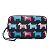 Venta al por mayor de fábrica nueva cartera monedero bolso femenino coreano estampado cartera bolso para teléfono móvil cartera de dama bolso de tela para correr