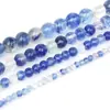 Cuentas redondas de sandía azul y rosa, cuentas sueltas, materiales para manualidades DIY con cuentas, accesorios para pulseras, collares, pendientes