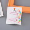 Pinza Bb al por mayor Flequillo de estudiante Cabello roto Pinza lateral Dibujo animado Lindo Resina con purpurina Animal Unicornio Pinza para el cabello para niños