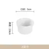 Cerámica Creativa Shufulei Bol para Hornear Doble Pared Bol para Postre de Leche Taza de Pudín Linda Molde para Pastel al Vapor Molde para Horno Taza para Hornear