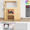 Cama Suspensa Integrada Estilo Cápsula Espacial em Ferro com Mesa Embaixo para Apartamentos Escolares de Adultos e Dormitórios Universitários