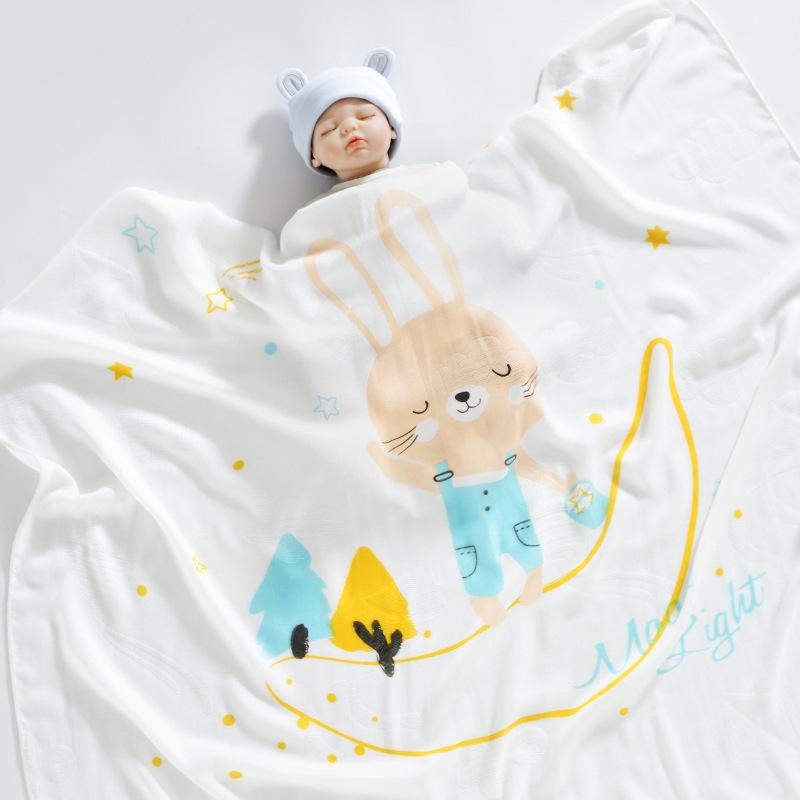 竹纤维盖毯 -月亮兔-cib