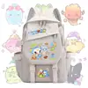 Mochila de mercancía del juego Rock Kingdom para niños y niñas, estudiantes de primaria, mochila de gran capacidad de dibujos animados Sparky Dimo Meow Meow