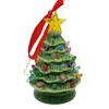 Árbol de Navidad de cerámica pintada con suelo Baiyun y batería, con luces multicolores, decoraciones navideñas, decoraciones festivas