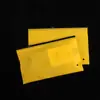 Saco Zíper Amarelo Fosco para Embalagem de Meias Roupas Íntimas Sutiã Calcinhas Roupas Saco de Embalagem Fosco