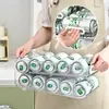 Geladeira Armazenamento de Bebidas Prateleira de Armazenamento Auto-rolante de Camada Dupla Latas de Cerveja Pet Refrigerante Coke Aumentar Número