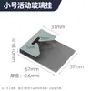 Vidrio pieza colgante móvil gancho de espejo pieza fija de panel trasero ventosa cuadrada pieza de hierro colgante de cristal marco redondo de aluminio accesorios