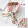 Moda Coreana 2020 Bufanda Pequeña Estampada de Seda Bufanda Cuadrada Pequeña Bufanda Decorativa Profesional para Mujer