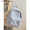 Bolso Escolar Suave Estilo Japonés Transfronterizo para Mujer, Versión Coreana, Color Sólido, Mochila Versátil para Adolescentes, Adecuado para Estudiantes de Secundaria y Preparatoria