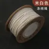 Algodón Poliéster Encapsulado Cuerda de Algodón Hilado Compacto Quemable Hilo de Wengué Hilo de Cuerda Pulsera de Cuerda de Bodhi Enhebrado de Cuentas Hilo de Algodón