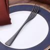 Juego de cubiertos de acero inoxidable color titanio Kaya cuchillo para bistec tenedor cuchara cuchara de té juego de cubiertos de 4 piezas con letras
