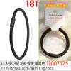 Elástico Preto Altamente Elástico e Durável Que Não Danifica o Cabelo, Novo Acessório Básico de Rabo de Cavalo para Mulheres, Elástico com Padrão Diagonal