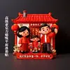 Imanes Planos Acrílicos para Refrigerador de Tres/Cuatro Piezas Regalo Souvenir Creativo Pegatinas Magnéticas Decorativas Personalizadas