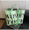 Bolso Tote Transfronterizo 2026 Estilo Nuevo para Mujer, Diseño de Letras de Alta Gama, Gran Capacidad, Estilo para Viajes Diarios, Bolso de Hombro y de Mano Personalizado
