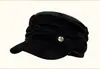 Boina Octogonal Retro Británica Marrón para Mujer Transpirable de Cuero PU para Primavera y Otoño Sombrero de Pintor Tejido Marrón para Invierno