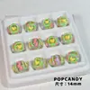 Contas Coloridas Pintadas à Mão Coração Corrente para Celular DIY Corda para Celular Acessórios de Pingente de Joia Fivela de Zíper Pingente Acessórios para Cabeça Brincos