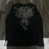 Camiseta de Manga Larga con Estampado 'Millennial Hot Girl' 2026, Cuello Redondo, Elástica, Corta, Corte Ajustado, Versátil, Top Base Adelgazante