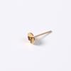 Fiebre de Corea del Sur mismo estilo pin para oreja chapado en oro brillante coloridos pendientes de botón de perla grande pendientes de botón con forma de cuenco estilo Chanel diy venta al por mayor