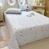 Nuevo juego de ropa de cama de tres piezas para dormitorio de estudiante, amigable con la piel y cómodo, hecho de algodón lavable, lavable a máquina, estilo de dibujos animados lindo