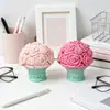 Molde de Silicone de Buquê de Rosas em Estoque para Velas Esculpidas Artesanais, Decoração Floral Artística em Gesso e Moldes de Flores