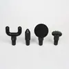 Em stock fascial gun massagem cabeça acessórios home fitness massagem silicone acessórios pp plástico fascial gun massagem cabeça