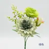 Flores artificiales de seda, rosas dalias de primavera, decoración para mesa de comedor de sala de estar en casa, rosas para bodas, arreglos en florero, accesorios para fotografía