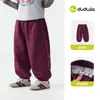 Calça infantil feminina Dudu para outono, calça curva de bebê menina, calça casual de outono para meninas, calça cropped de bebê, roupa infantil amiga da pele