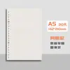 Cuaderno de hojas sueltas, núcleo de papel B5, cuaderno grande de 26 agujeros, línea horizontal, 6 agujeros A5, línea horizontal, 20 agujeros, papel de página interior