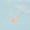 Tichia Toma Real Collar de Mariposa Hielo Triturado para Mujer Verano Plata de Ley S925 Nicho de Gama Alta Super Hada Cadena Elegante para Clavícula