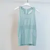 Regata de malha sem costura de alta elasticidade para verão feminino, sem mangas, secagem rápida, absorvente de suor, respirável, amiga da pele, para fitness, esportes, yoga