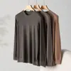Cashmere 100% Puro Masculino Fino Imitação Fio 68 Gola Redonda Solto Estilo Casual Versátil Malha para Usar por Baixo Outono e Inverno Novo Estilo